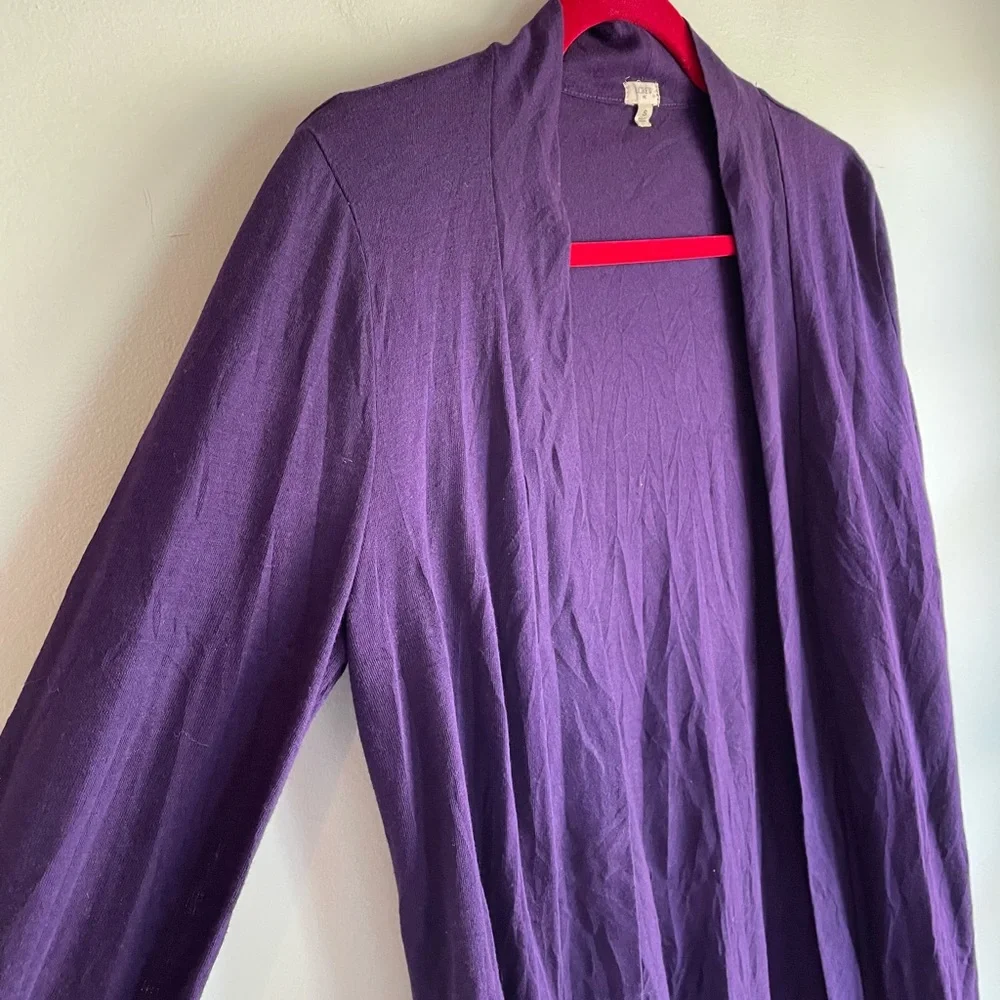 J. Crew Women's Purple Lightweight Open Cardigan Size S